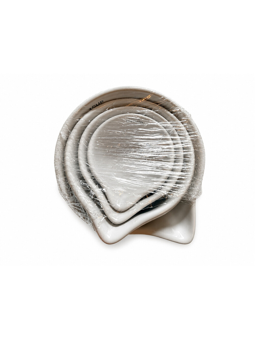 Mason Cash Craft & More Ceramic Measuring Cups Set of 4 Nesting Spout White